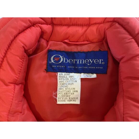 Obermeyer 80s Ski Vest–Blue/Red, Made in British Hong Kong (Juniors L, Vintage) - Picture 2 of 9